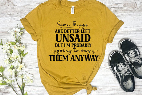 Some Things Are I Funny Tshirt SVG I Humor SVG I Sarcastic SVG Happy Printables Club 