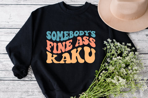 Somebody's Fine Ass Kaku svg, wavy style svg, EPS PNG Cricut Instant Download SVG Fauz 