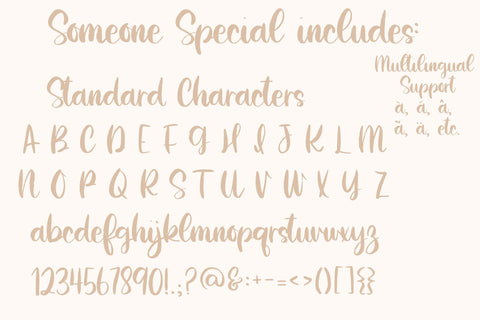 Someone Special, Wedding Brush Script Font Font Designing Digitals 