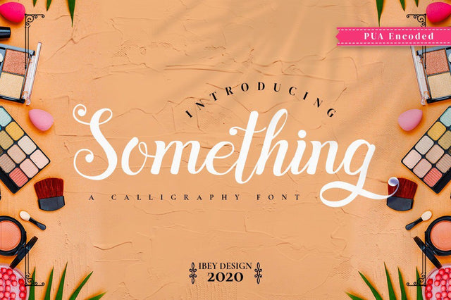 Something - Cursive Handwritten Font Font Ibey Design 