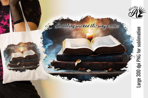 Something Wicked Halloween PNG for sublimation Sublimation Angel on Empire 