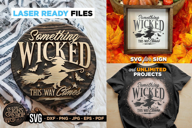 Something Wicked this way comes | Halloween SVG Sign SVG The Vintage Signs Shop 
