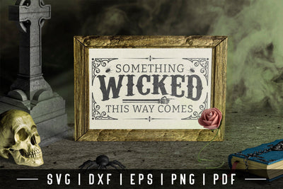 Something Wicked This Way Comes - Vintage Halloween SVG SVG CraftLabSVG 