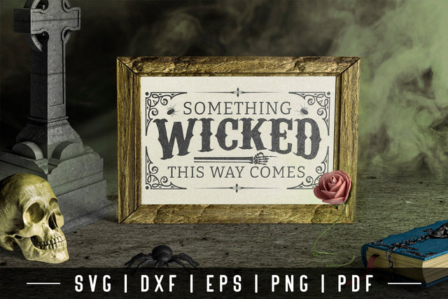 Something Wicked This Way Comes - Vintage Halloween SVG SVG CraftLabSVG 
