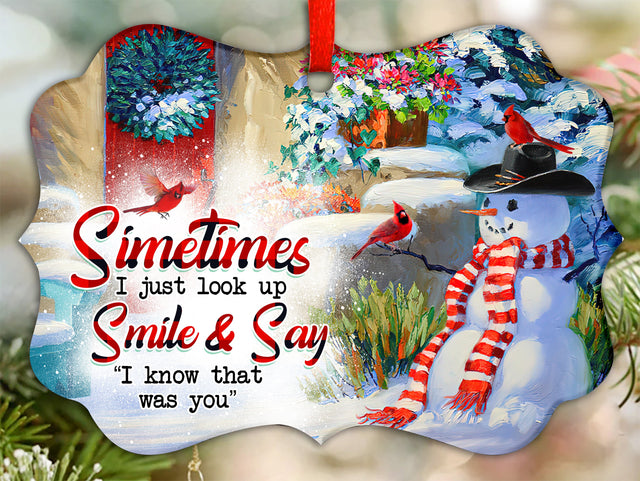 Sometimes I Just Look Up Smile Ornament PNG, Benelux Christmas Ornament, PNG Instant Download, Xmas Ornament Sublimation Designs Downloads Sublimation CaldwellArt 