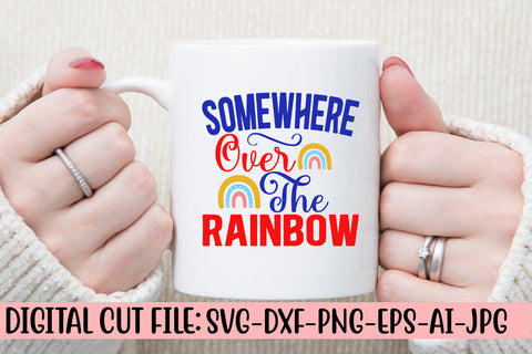 Somewhere Over The Rainbow SVG Cut File SVG Syaman 