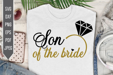 Son of the Bride Svg. Wedding Svg. Bride Team Svg. Wedding Roles Svg. Wedding Party Svg. Cricut, Silhouette, Iron On, Dxf, Eps, Png Pdf SVG Mint And Beer Creations 