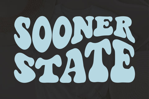 Sooner State svg, wavy style svg, EPS PNG Cricut Instant Download SVG Fauz 