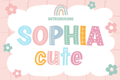 Sophia Cute Fonts Font Fox7 By Rattana 