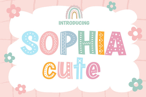 Sophia Cute Fonts Font Fox7 By Rattana 
