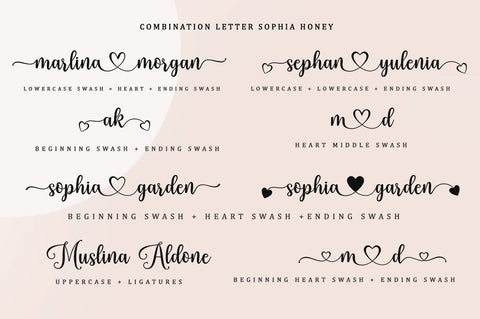 Sophia Honey Font BungStudio 