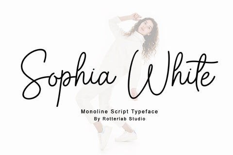 Sophia White | Monoline Script Font Font Rotterlab studio 