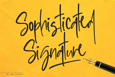 Sophisticated Signature Font Dm Letter Studio 