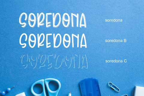 Soredona Font Abo Daniel Studio 