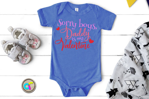 Sorry boys daddy is my valentine, happy valentine's day, valentines svg SVG Artinrhythm shop 