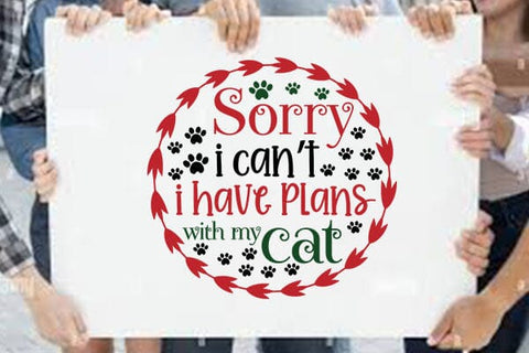 Sorry I Cant I Have Plans With My Cat SVG Angelina750 