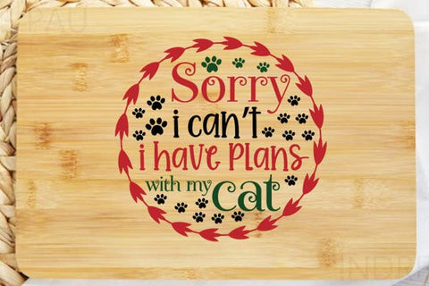 Sorry I Cant I Have Plans With My Cat SVG Angelina750 