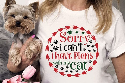 Sorry I Cant I Have Plans With My Cat SVG Angelina750 