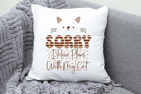 Sorry I Have Plans with My Cat Sublimation Jagonath Roy 