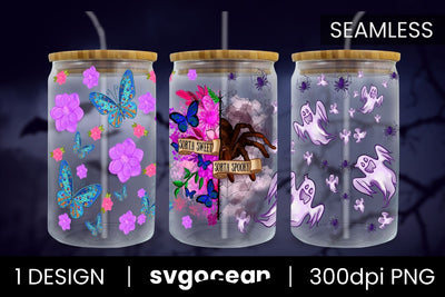 Sorta Spooky | 16 Oz Libbey Glass Sublimation SvgOcean 