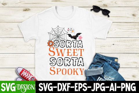Sorta Sweet Sorta Spooky SVG Cut File, Sorta Sweet Sorta Spooky SVG Quotes, Sorta Sweet Sorta Spooky SVG Design SVG BlackCatsMedia 