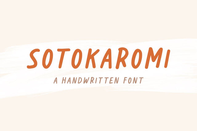 Sotokaromi | a Handwritten Font Font Jimtype Studio 