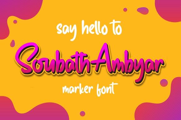 Soubath Ambyar Font eknojistudio99