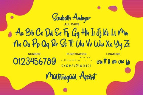 Soubath Ambyar Font eknojistudio99 