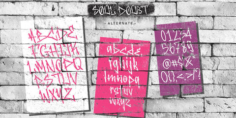 Soul Doubt - Graffiti Fonts Font Allouse.Studio 