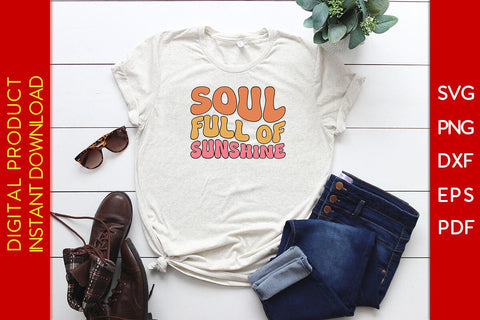 Soul Full Of Sunshine Retro Summer Vacation SVG PNG PDF Cut File SVG Creativedesigntee 