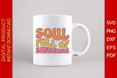 Soul Full Of Sunshine Retro Summer Vacation SVG PNG PDF Cut File SVG Creativedesigntee 