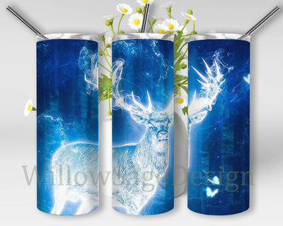 Soul Of The Deer Tumbler Png, Deer 20oz Skinny Tumbler, Night Moon Light Png, Deer Sublimation Design, Deer Lover Gift, Digital Download Sublimation WillowSageDesign 