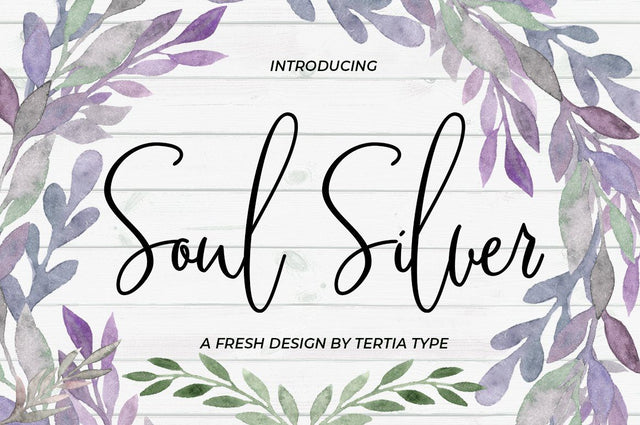 Soul Silver script Font Akrt Std 