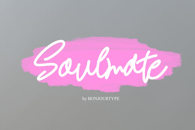 Soulmate Font BonjourType 