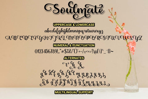 Soulmate Font love script 