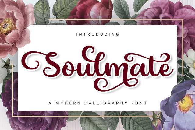 Soulmate Font love script 