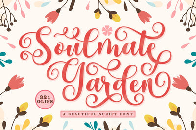 Soulmate Garden Font Rotterlab studio 