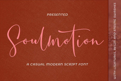 Soulmotion casual handwritten font Font Akrt Std 