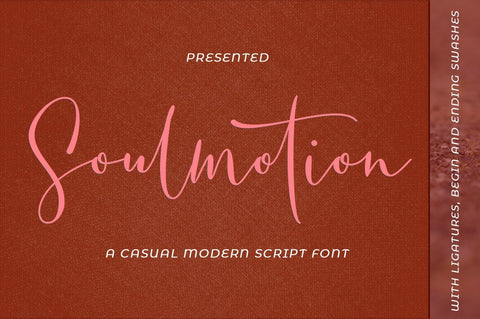 Soulmotion casual handwritten font Font Akrt Std 