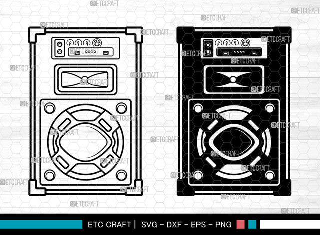 Sound Box SVG, Speaker Box Svg, Speaker Boombox Svg, Speaker Svg, Music Box Svg, Sound Box Svg SVG ETC Craft 