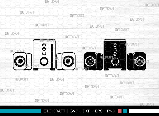 Sound Box SVG, Speaker Box Svg, Speaker Boombox Svg, Speaker Svg, Music Box Svg, Sound Box Svg SVG ETC Craft 