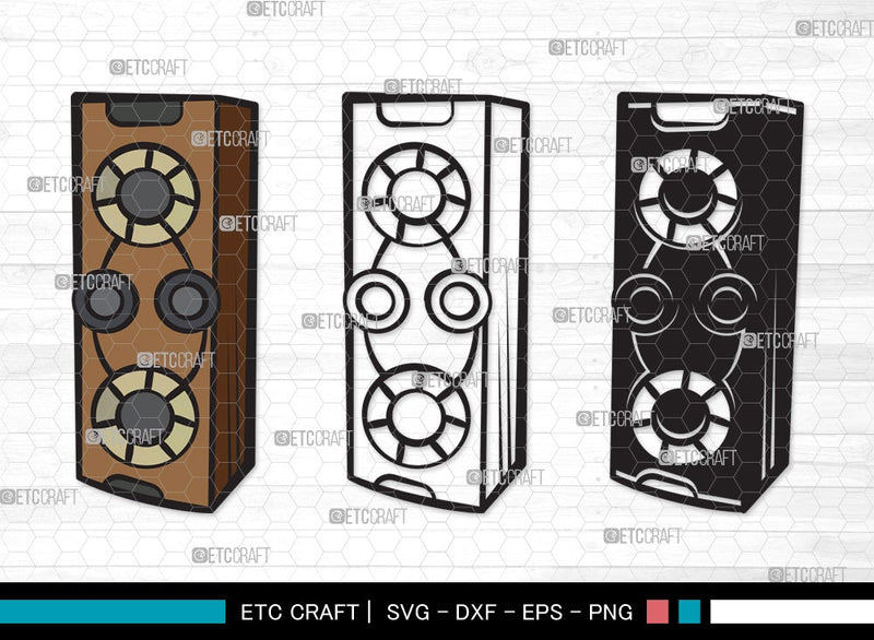 Sound Box SVG Speakers Svg Speaker Box Svg Speaker Boombox Svg