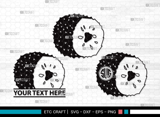 Soursop Monogram SVG | Soursop Graviola Svg | Guanabana Svg | Graviola Svg | Muricata | Soursop Clipart SVG ETC Craft 