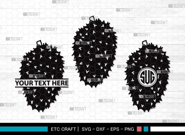 Soursop Monogram SVG | Soursop Graviola Svg | Guanabana Svg | Graviola Svg | Muricata | Soursop Clipart SVG ETC Craft 