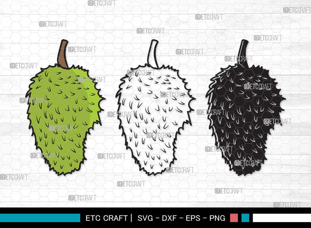 Soursop SVG | Soursop Graviola Svg | Guanabana Svg | Graviola Svg | Muricata | Soursop Clipart SVG ETC Craft 