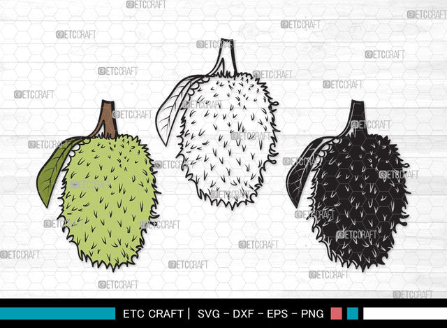 Soursop SVG | Soursop Graviola Svg | Guanabana Svg | Graviola Svg | Muricata | Soursop Clipart SVG ETC Craft 