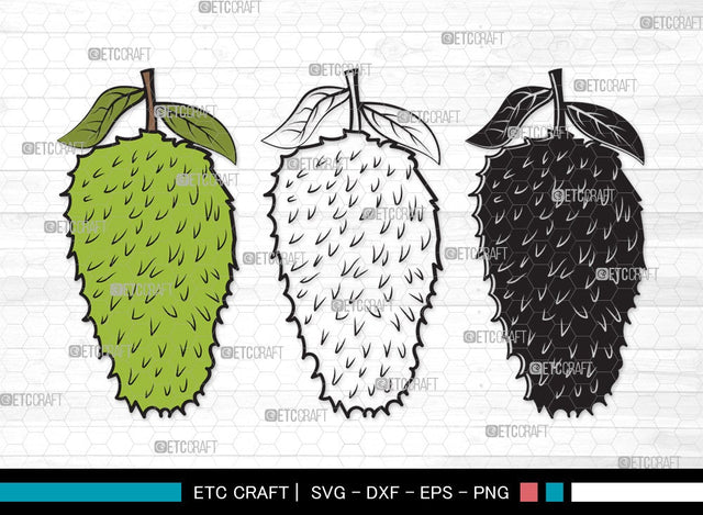 Soursop SVG | Soursop Graviola Svg | Guanabana Svg | Graviola Svg | Muricata | Soursop Clipart SVG ETC Craft 