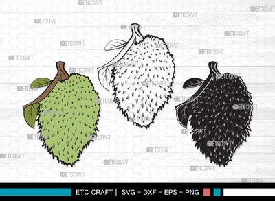 Soursop SVG | Soursop Graviola Svg | Guanabana Svg | Graviola Svg | Muricata | Soursop Clipart SVG ETC Craft 