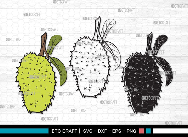 Soursop SVG | Soursop Graviola Svg | Guanabana Svg | Graviola Svg | Muricata | Soursop Clipart SVG ETC Craft 