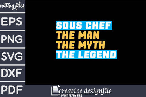 sous chef the man myth legend SVG farhad farhad 